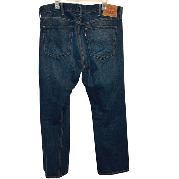 Levi's 527 Men's 38x30 Bootcut Jeans Dark Wash‎ Denim 100% Cotton - Picture 3 of 5